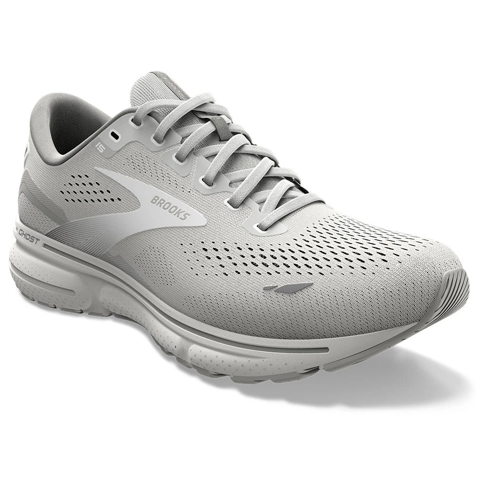 Brooks Ghost 15 Running Shoe Oyster/Alloy/White (Women's) 1 Brooks Ghost 15 Running Shoe Oyster/Alloy/White (Women's)