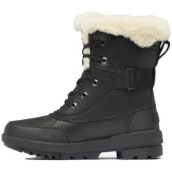 Sorel Tivoli™ IV Winter Parc Boot Velvet Black, Sea Salt Leather (Women's) -Shoes Sales Store 1977881010 3