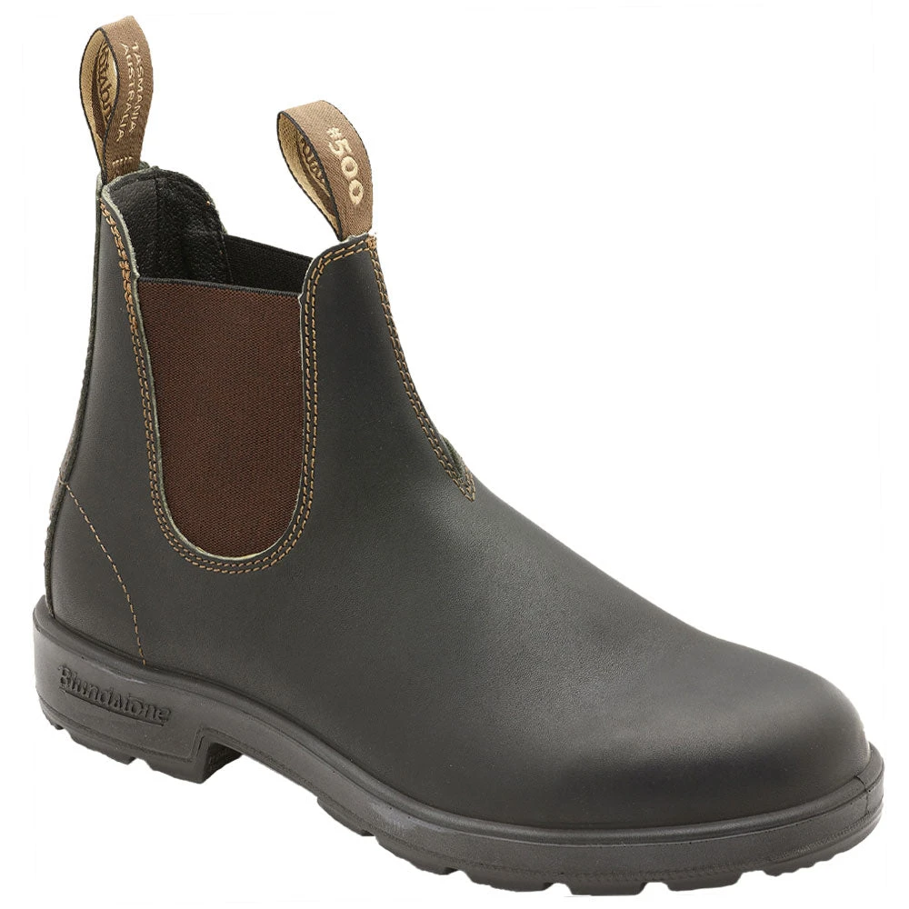 Blundstone 500 Stout Chelsea Boot Stout Brown Leather (Men's) 1 Blundstone 500 Stout Chelsea Boot Stout Brown Leather (Men's)