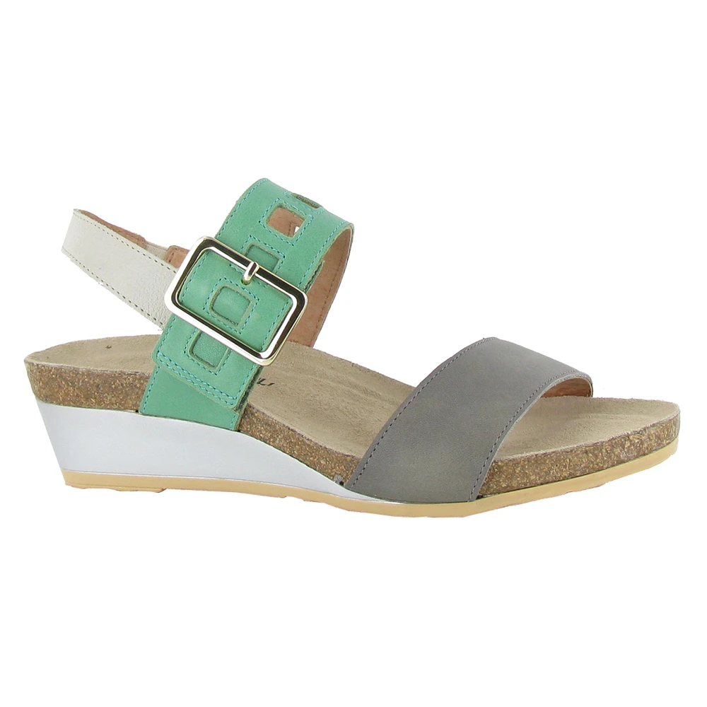 Naot Dynasty Wedge Grey/Jade/Ivory (Women's) 1 Naot Dynasty Wedge Grey/Jade/Ivory (Women's)