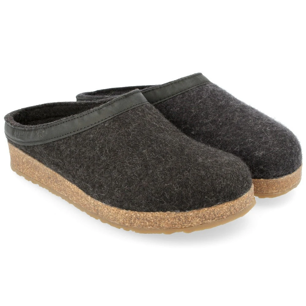 Haflinger GZL Slipper Clog Charcoal (Women's & Men's) 1 Haflinger GZL Slipper Clog Charcoal (Women's & Men's)