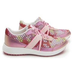 TRAQ® By Alegria Qarma 2 Honeycomb Pink Sneaker (Women's) -Shoes Sales Store ALG7702 7