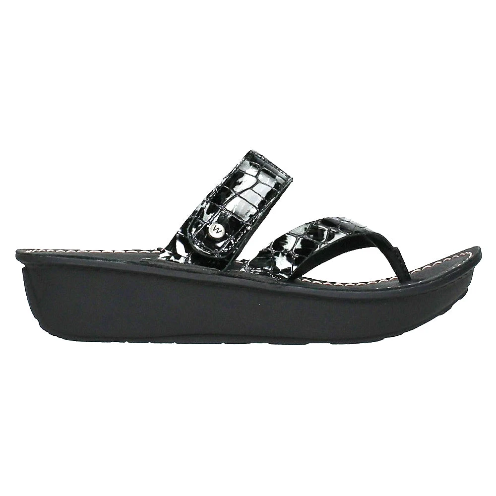Wolky Tahiti Sandal Anthracite Croc (Women's) 1 Wolky Tahiti Sandal Anthracite Croc (Women's)