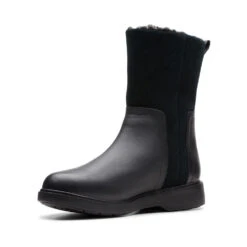 Clarks Un Elda Mid Waterproof Boot (Women's) -Shoes Sales Store Blk 4 a59f94c5 2643 40a1 b715 f903cdd70770
