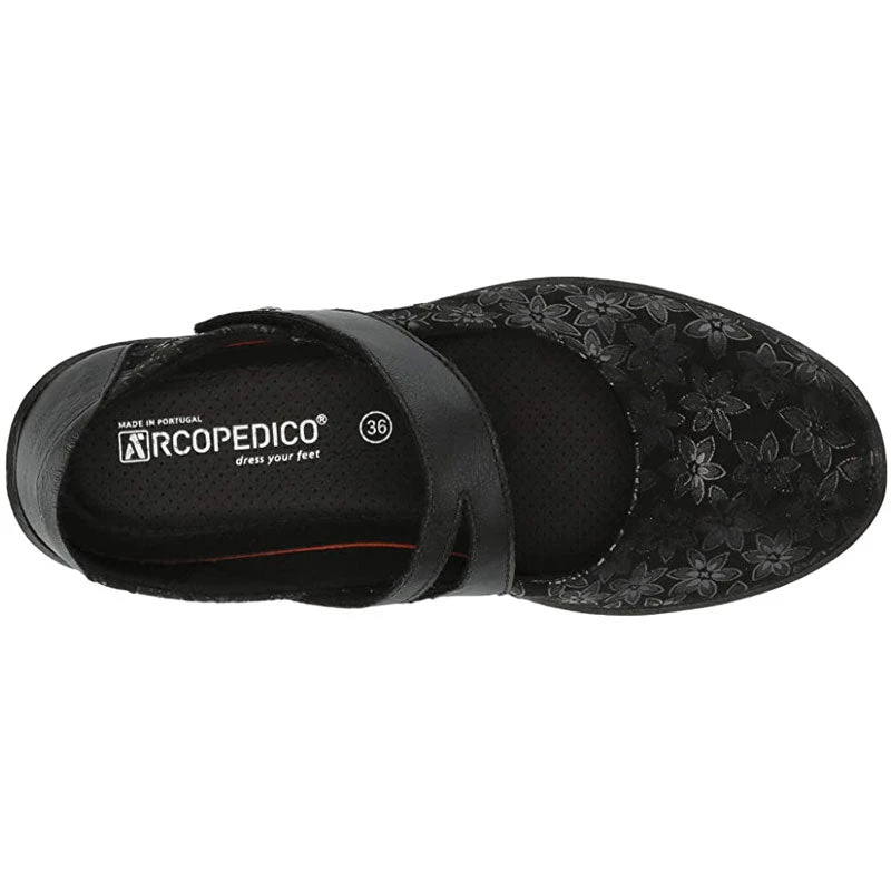 Arcopedico Cosmo Black Flower (Women's) 4 Arcopedico Cosmo Black Flower (Women's) - Image 4