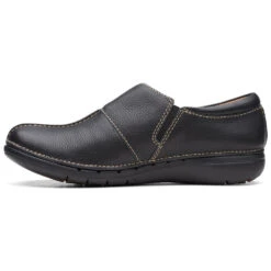 Clarks Un Loop Ave Slip-On Black Leather (Women's) 11 Clarks Un Loop Ave Slip-On Black Leather (Women's) -Shoes Sales Store Blk 5 116b425c dd22 47de 92e2 e12ae6200395