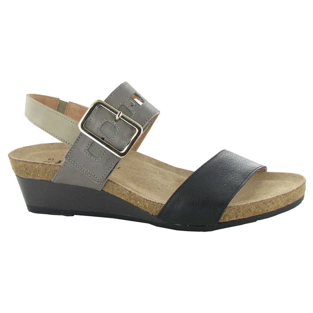 Naot Dynasty Wedge Black/Grey/Beige (Women's) 1 Naot Dynasty Wedge Black/Grey/Beige (Women's)