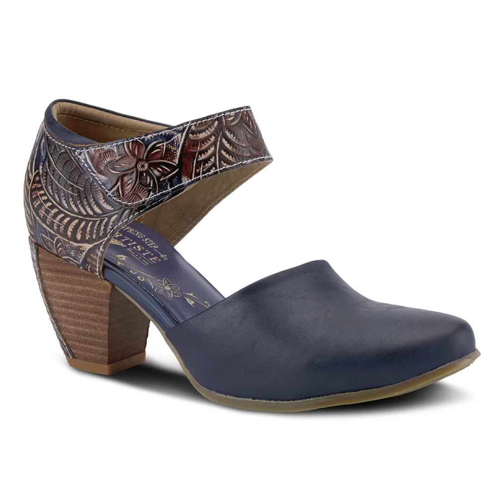 L'Artiste By Spring Step Toolie Blue Leather (Women's) 1 L'Artiste By Spring Step Toolie Blue Leather (Women's)