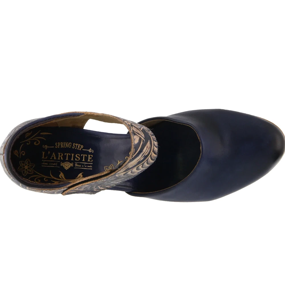 L'Artiste By Spring Step Toolie Blue Leather (Women's) 3 L'Artiste By Spring Step Toolie Blue Leather (Women's) - Image 3