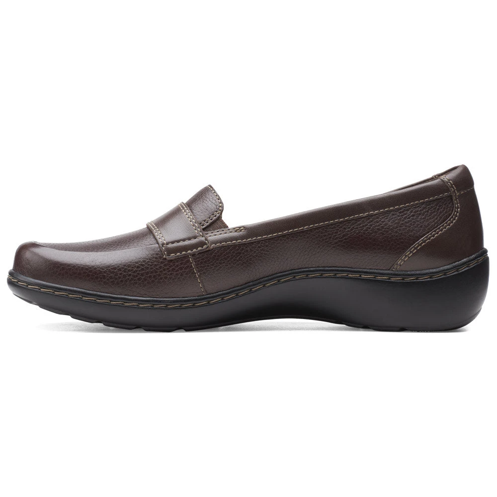 Clarks Cora Daisy Loafer Brown Tumbled Leather (Women's) 5 Clarks Cora Daisy Loafer Brown Tumbled Leather (Women's) - Image 5