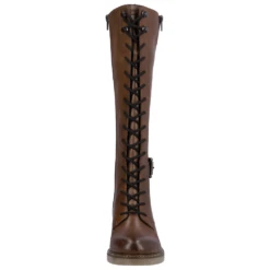 Remonte D1A74-22 Aida Tall Leather Chestnut Boot (Women's) -Shoes Sales Store D1A7422 6
