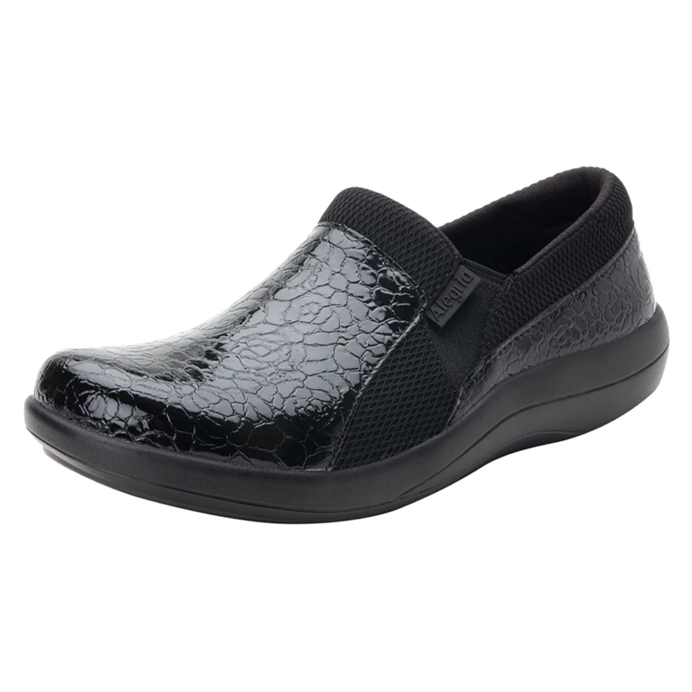 Alegria Duette Slip-On Shoe Flourish Black Patent (Women's) 1 Alegria Duette Slip-On Shoe Flourish Black Patent (Women's)