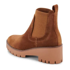 Blondo Dyme Waterproof Chelsea Boot Cognac Suede (Women's) -Shoes Sales Store DYMECOGNAC 3