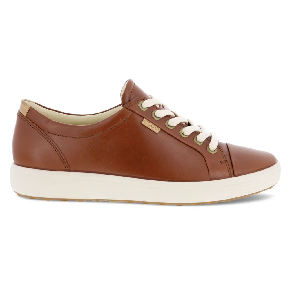Ecco Soft 7 Cognac Leather Sneaker (Women's) 2 Ecco Soft 7 Cognac Leather Sneaker (Women's) - Image 2