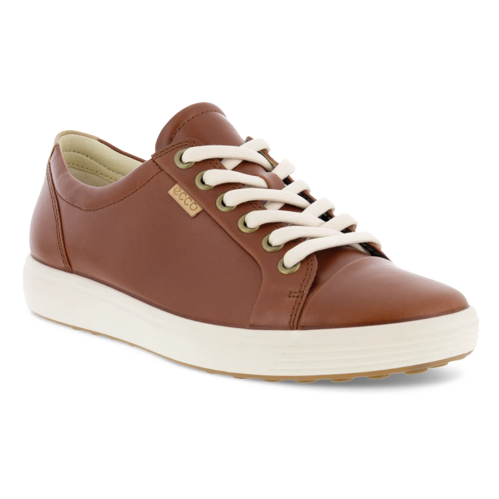 Ecco Soft 7 Cognac Leather Sneaker (Women's) 1 Ecco Soft 7 Cognac Leather Sneaker (Women's)