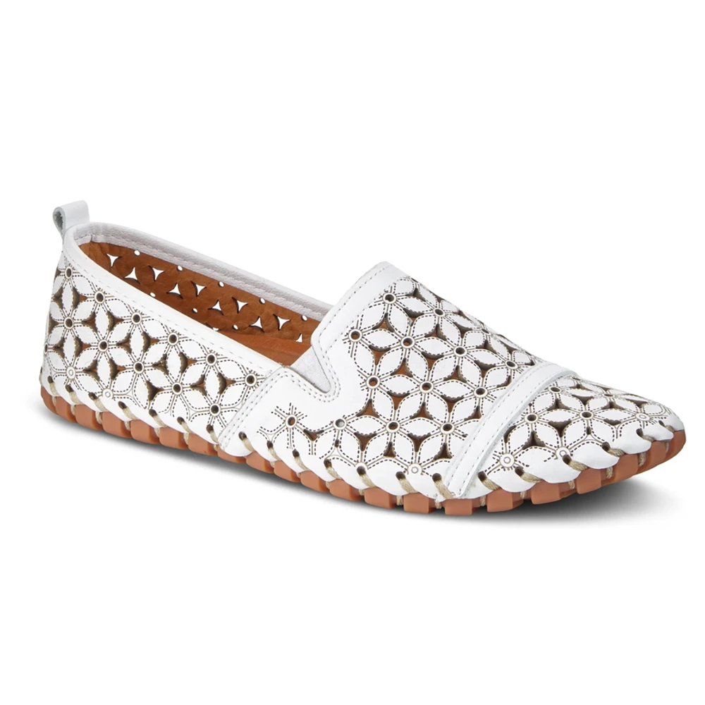 Spring Step Flowerflow Shoe White Leather (Women's) 1 Spring Step Flowerflow Shoe White Leather (Women's)