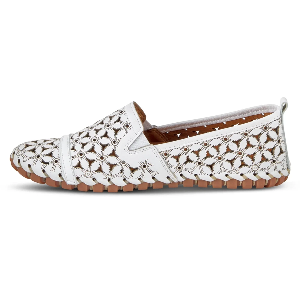 Spring Step Flowerflow Shoe White Leather (Women's) 2 Spring Step Flowerflow Shoe White Leather (Women's) - Image 2