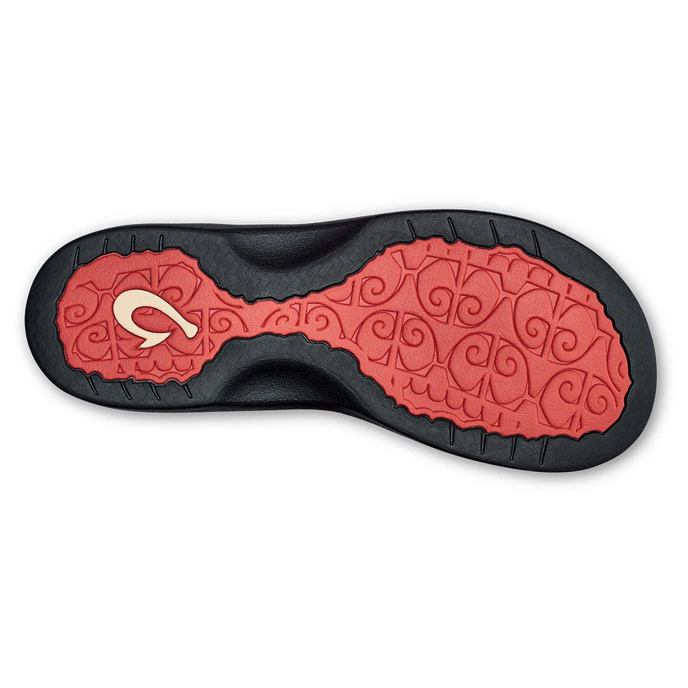 OluKai 'Ohana Flip Flop Sandal Hot Coral / Black (Women's) 3 OluKai 'Ohana Flip Flop Sandal Hot Coral / Black (Women's) - Image 3