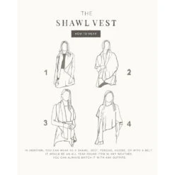 Look By M Basic Shawl Vest Charcoal -Shoes Sales Store Howto 1