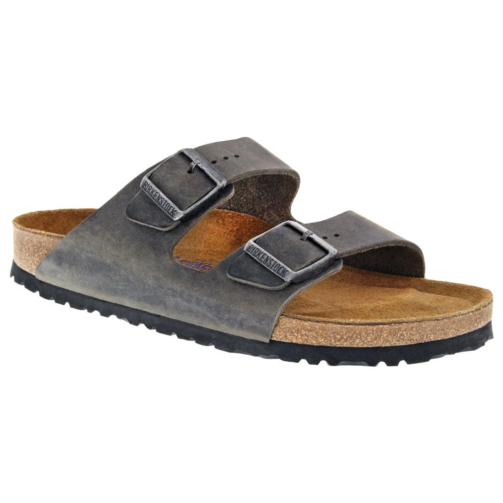Birkenstock Arizona Soft Footbed Sandal Iron Oiled Nubuck (Women's) 1 Birkenstock Arizona Soft Footbed Sandal Iron Oiled Nubuck (Women's)