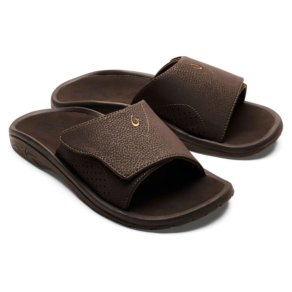 OluKai Nalu Slide Sandal Dark Java (Men's) 4 OluKai Nalu Slide Sandal Dark Java (Men's) - Image 4