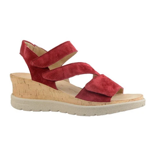 Hartjes Graz Wedge Sandal Red (Women's) 1 Hartjes Graz Wedge Sandal Red (Women's)