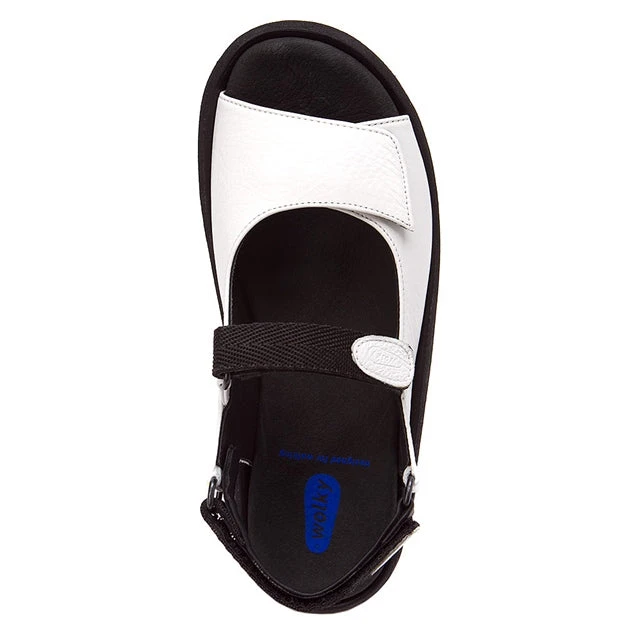 Wolky Jewel Sandal In White Leather (Women's) 5 Wolky Jewel Sandal In White Leather (Women's) - Image 5