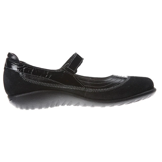 Naot Kirei Black Madras Leather/Suede/Patent (Women's) 3 Naot Kirei Black Madras Leather/Suede/Patent (Women's) - Image 3