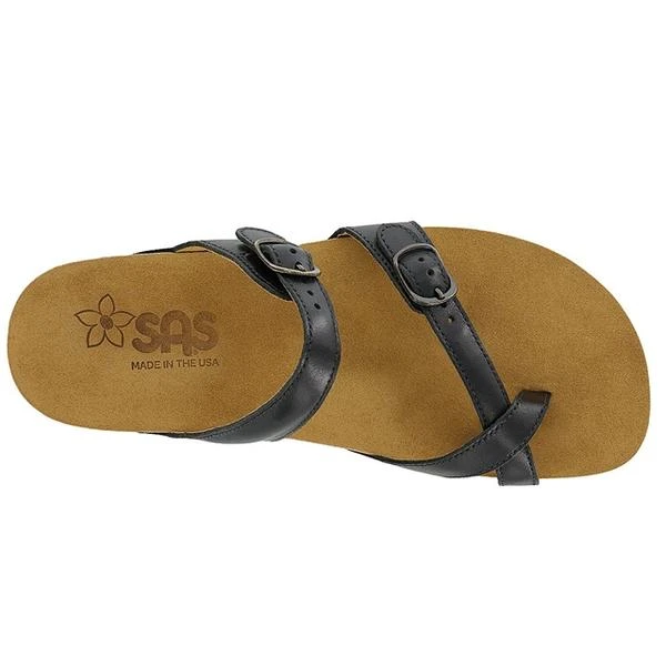 SAS Shelly Slide Sandal Black Leather (Women's) 3 SAS Shelly Slide Sandal Black Leather (Women's) - Image 3