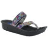 Wolky Tahiti Sandal Black Multi Crash Suede (Women's)