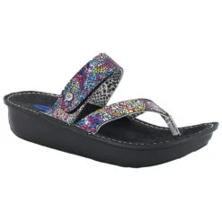 Wolky Tahiti Sandal Black Multi Crash Suede (Women's)