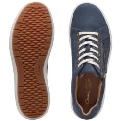 Clarks Nalle Lace Navy Nubuck (Women's) -Shoes Sales Store Nvy 8
