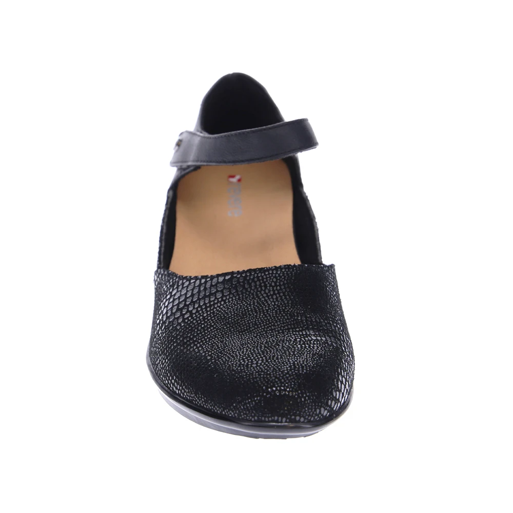 Revere Osaka Black Lizard Mary Jane Shoe (Women's) 4 Revere Osaka Black Lizard Mary Jane Shoe (Women's) - Image 4