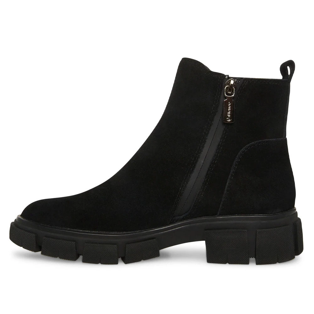 Blondo Posey Waterproof Chelsea Boot Black Suede (Women's) 4 Blondo Posey Waterproof Chelsea Boot Black Suede (Women's) - Image 4