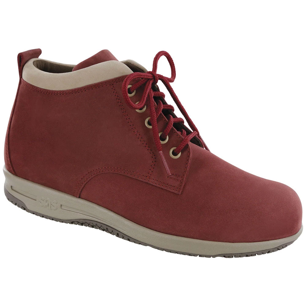 SAS Gretchen Chukka Water-Resistant Boot Red/Taupe Leather (Women's) 1 SAS Gretchen Chukka Water-Resistant Boot Red/Taupe Leather (Women's)