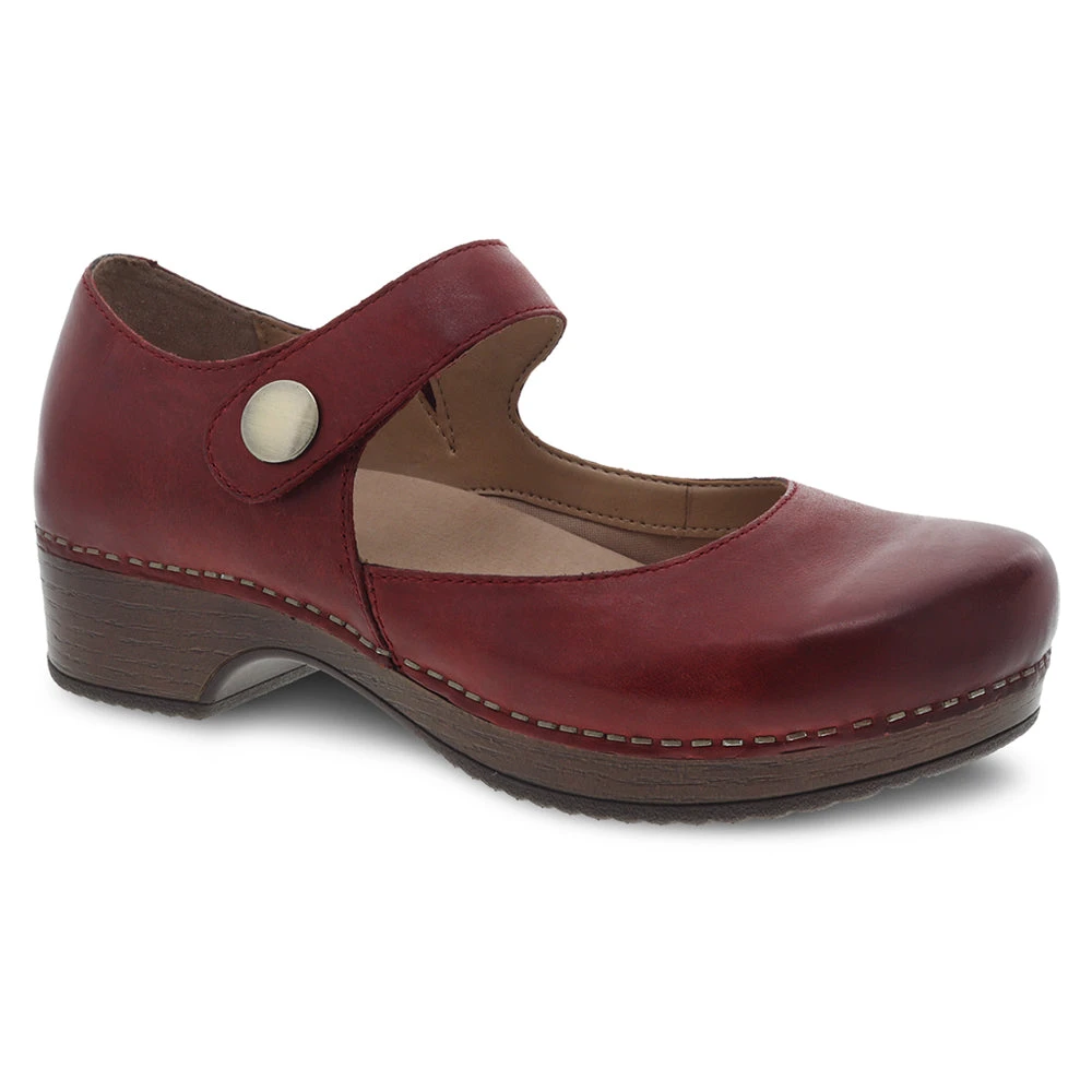 Dansko Beatrice Mary Jane Red Leather (Women's) 1 Dansko Beatrice Mary Jane Red Leather (Women's)