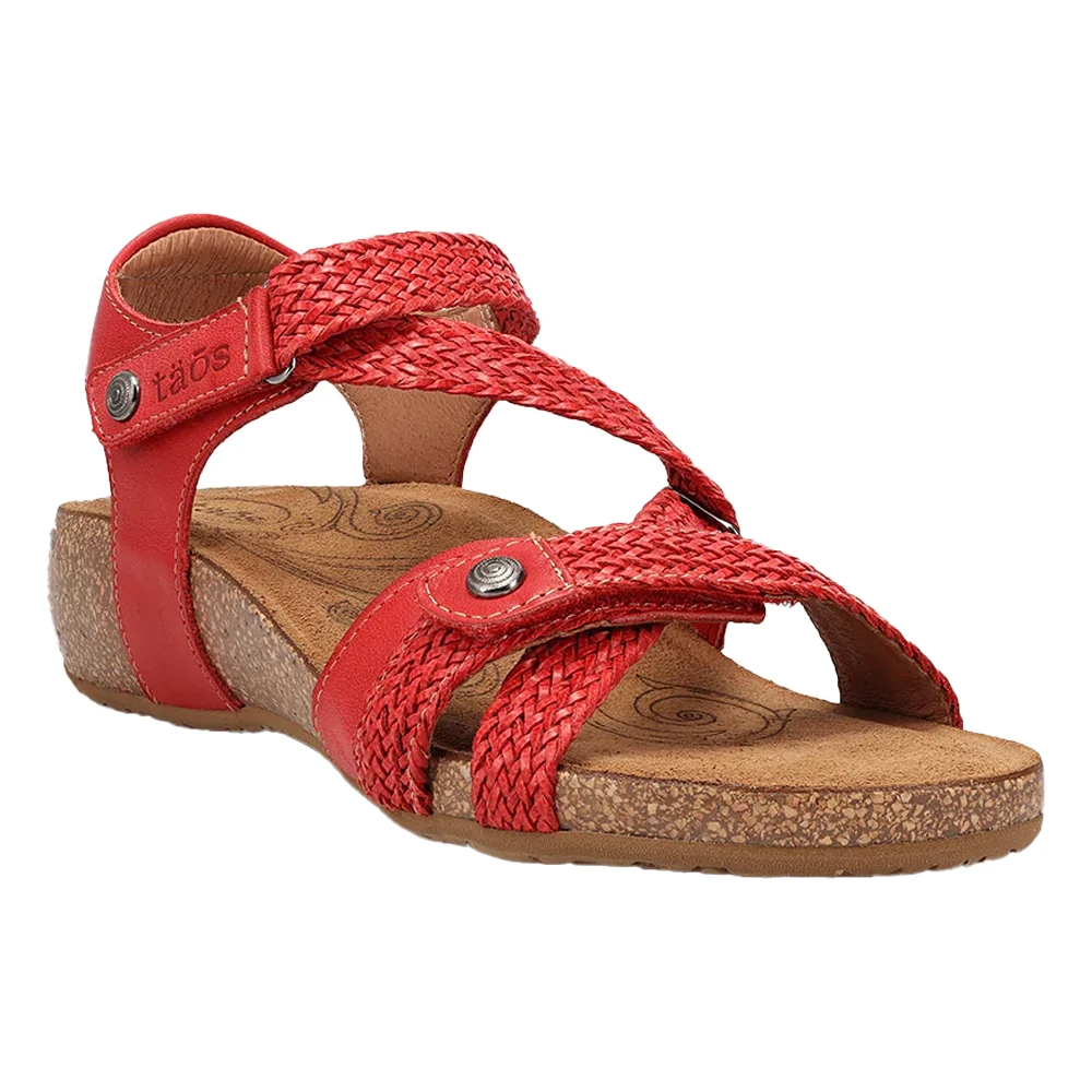 Taos Trulie Sandal Red Leather (Women's) 1 Taos Trulie Sandal Red Leather (Women's)