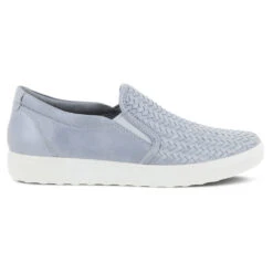 Ecco Soft 7 Woven Slip-On Silver Grey (Women's) 9 Ecco Soft 7 Woven Slip-On Silver Grey (Women's) -Shoes Sales Store SilvGry 3