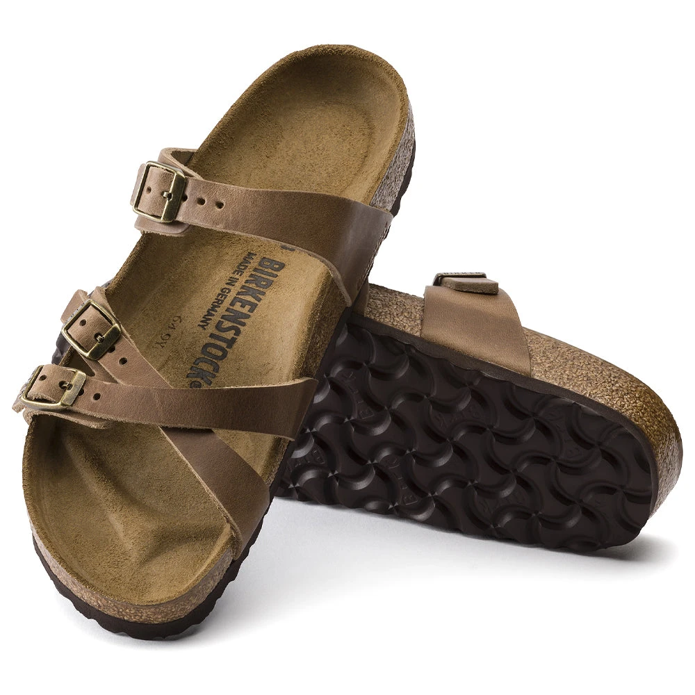 Birkenstock Franca Soft Footbed Sandal Tobacco Brown Oiled Leather (Women's) 2 Birkenstock Franca Soft Footbed Sandal Tobacco Brown Oiled Leather (Women's) - Image 2