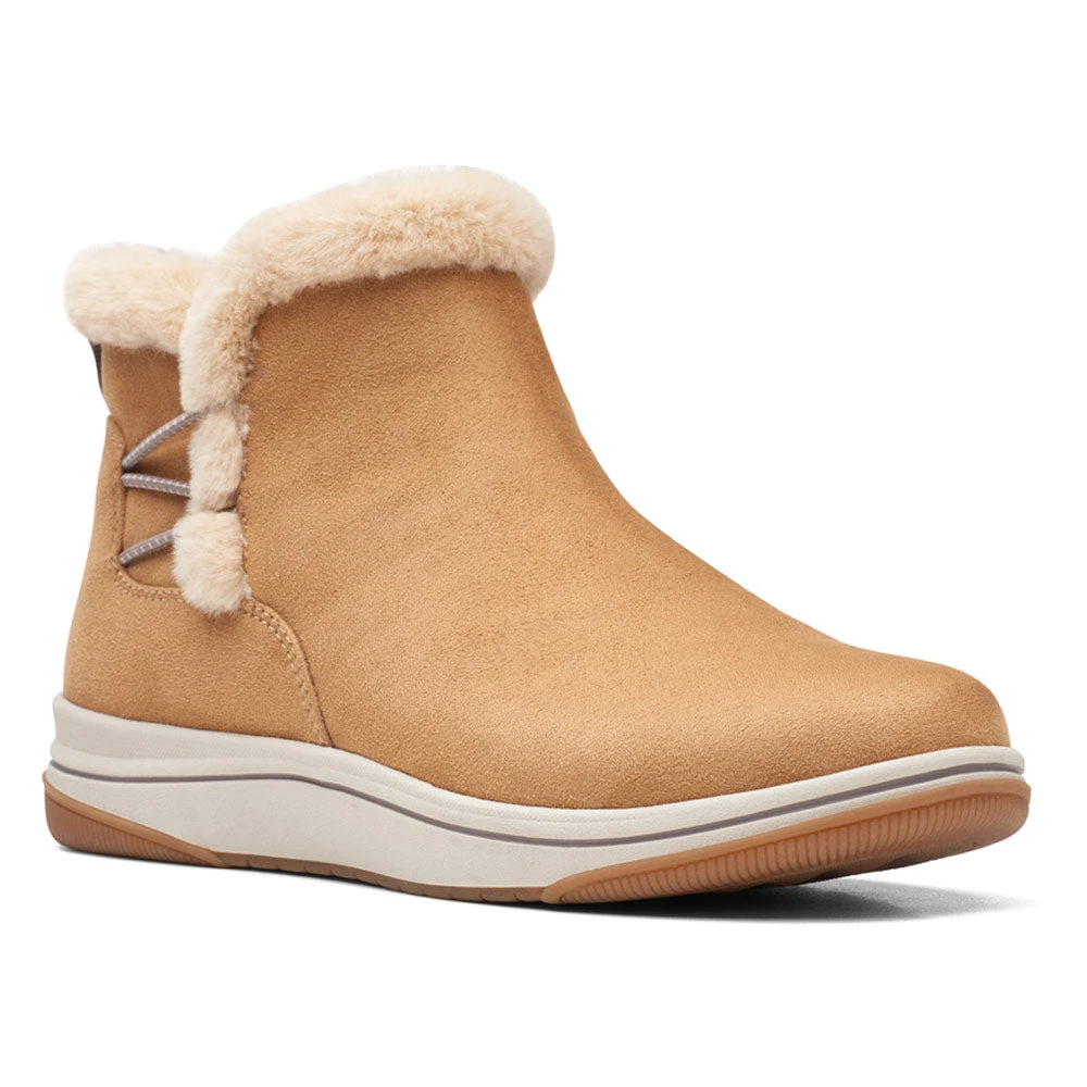 Clarks Breeze Fur Bootie Tan (Women's) 1 Clarks Breeze Fur Bootie Tan (Women's)