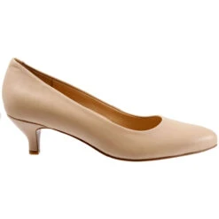 Trotters Kiera Heel Nude Leather (Women's) -Shoes Sales Store Trot.Kie .3
