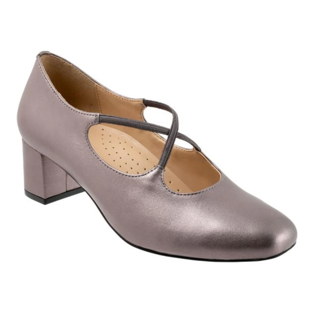 Trotters Demi Pewter Calf Dress Shoe (Women's) 1 Trotters Demi Pewter Calf Dress Shoe (Women's)