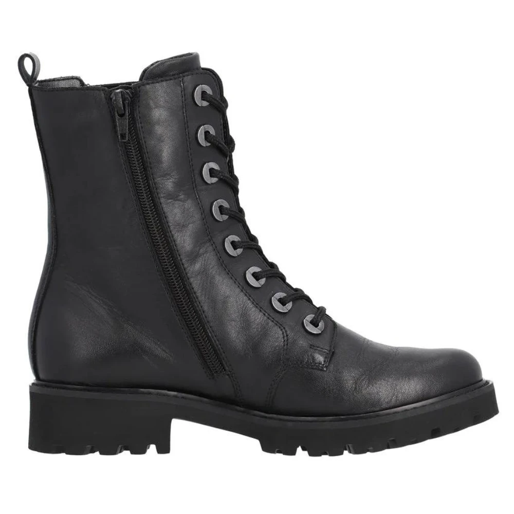Remonte D8668 Marusha 68 Black Leather Combat Boot (Women's) 2 Remonte D8668 Marusha 68 Black Leather Combat Boot (Women's) - Image 2