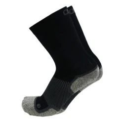 OS1st Wide Wellness Performance Crew Black Socks (Unisex)
