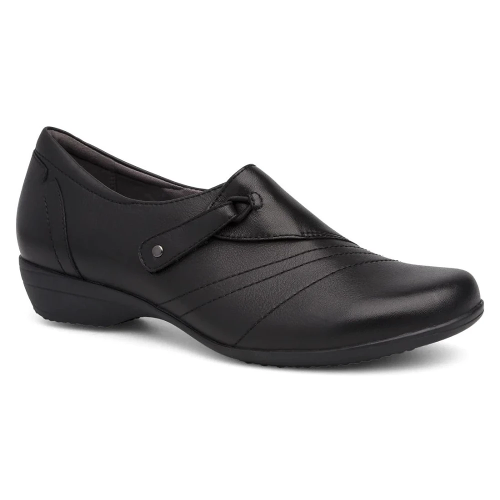 Dansko Franny Wide Black Milled Nappa Leather Slip-On (Women's) 1 Dansko Franny Wide Black Milled Nappa Leather Slip-On (Women's)
