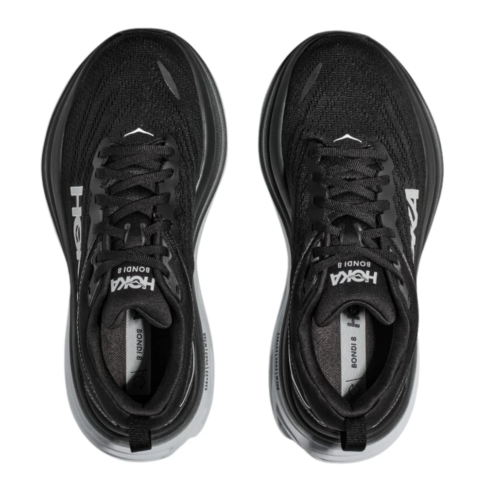 Hoka One One Hoka Bondi 8 Sneaker Black/White (Men's) 2 Hoka One One Hoka Bondi 8 Sneaker Black/White (Men's) - Image 2