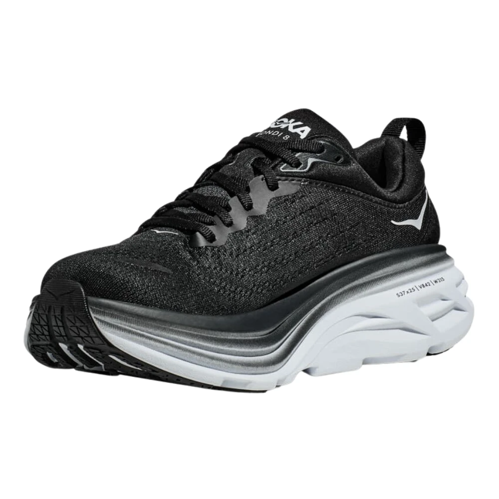 Hoka One One Hoka Bondi 8 Sneaker Black/White (Men's) 4 Hoka One One Hoka Bondi 8 Sneaker Black/White (Men's) - Image 4