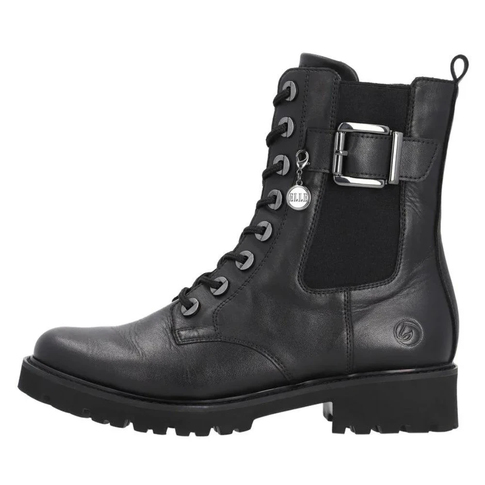 Remonte D8668 Marusha 68 Black Leather Combat Boot (Women's) 4 Remonte D8668 Marusha 68 Black Leather Combat Boot (Women's) - Image 4