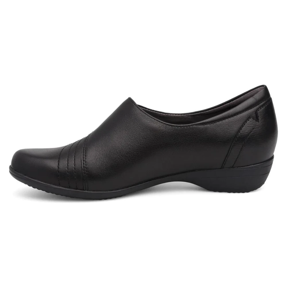 Dansko Franny Wide Black Milled Nappa Leather Slip-On (Women's) 2 Dansko Franny Wide Black Milled Nappa Leather Slip-On (Women's) - Image 2