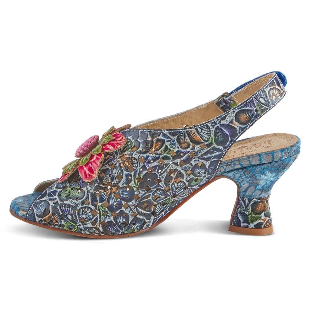L'Artiste By Spring Step Arautre Slingback Navy Multi Leather (Women's) 2 L'Artiste By Spring Step Arautre Slingback Navy Multi Leather (Women's) - Image 2